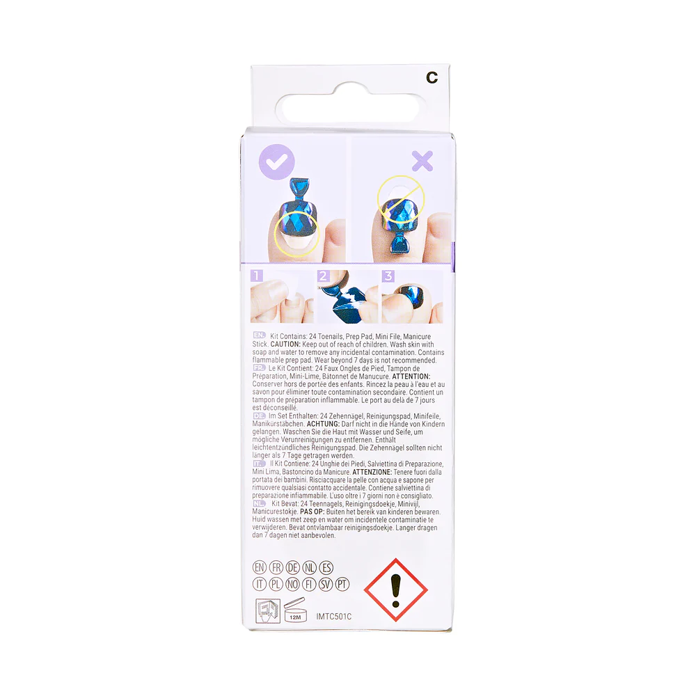 KISS imPRESS Toe Nails - Brave Hearts - Image 8