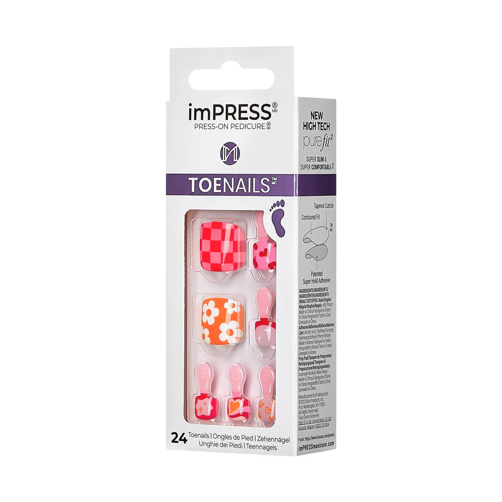 KISS imPRESS Toe Nails - Dahlia - Image 10