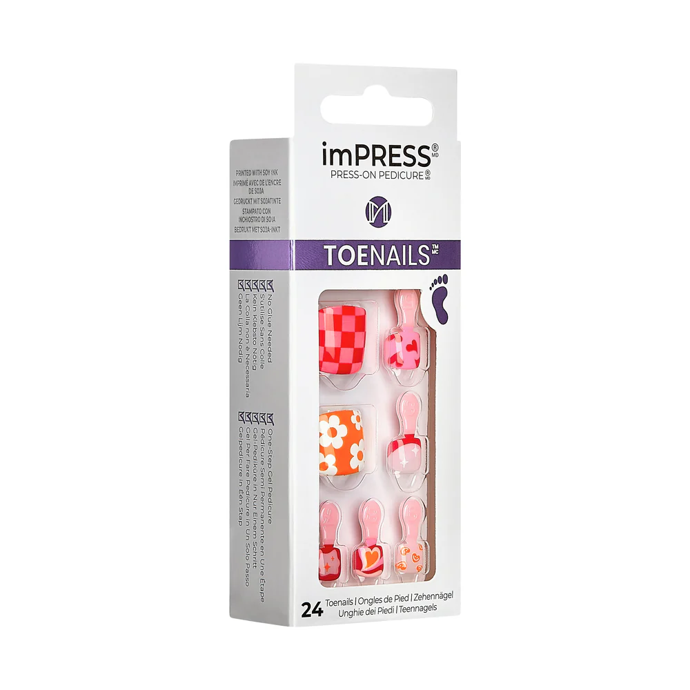 KISS imPRESS Toe Nails - Dahlia - Image 11