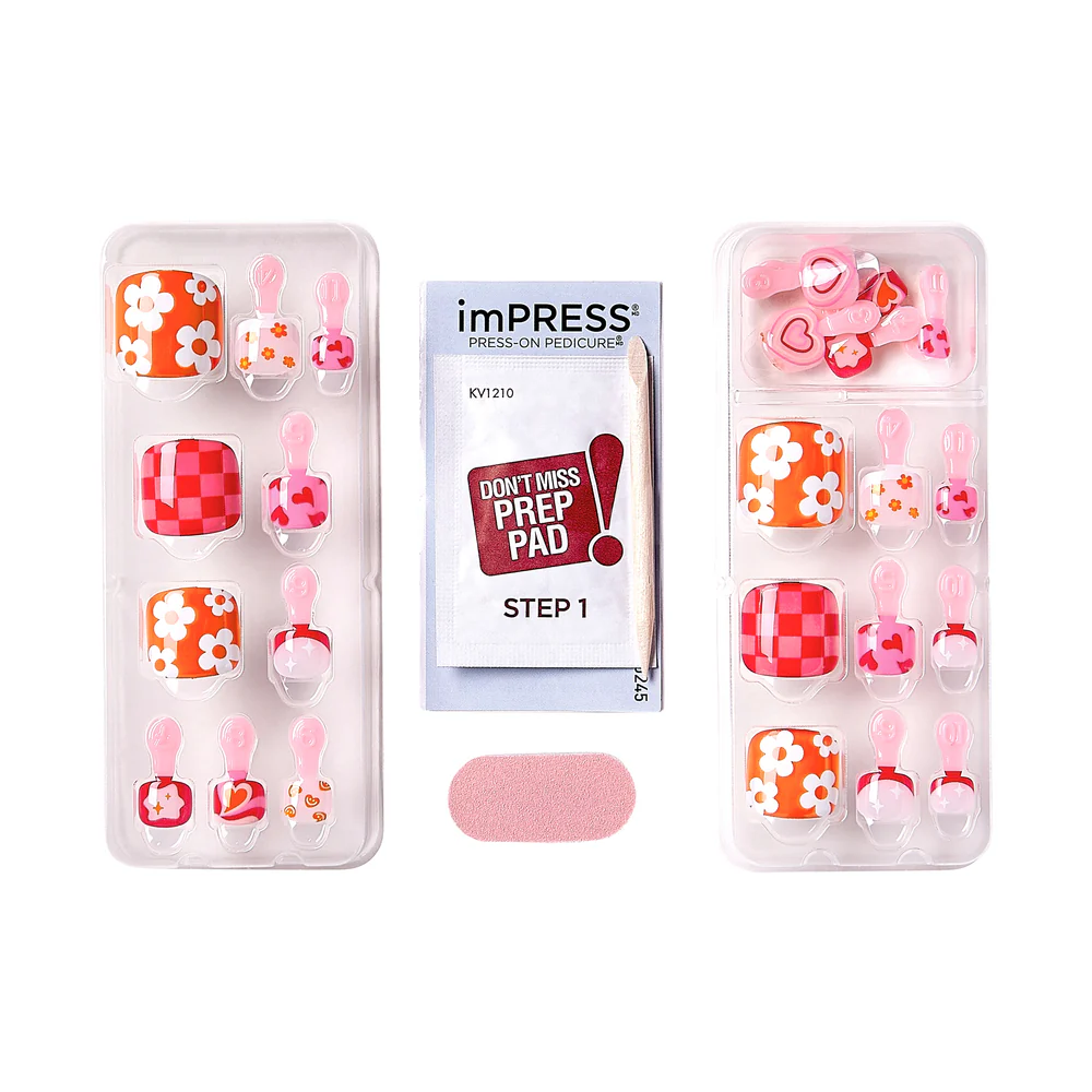 KISS imPRESS Toe Nails - Dahlia - Image 3