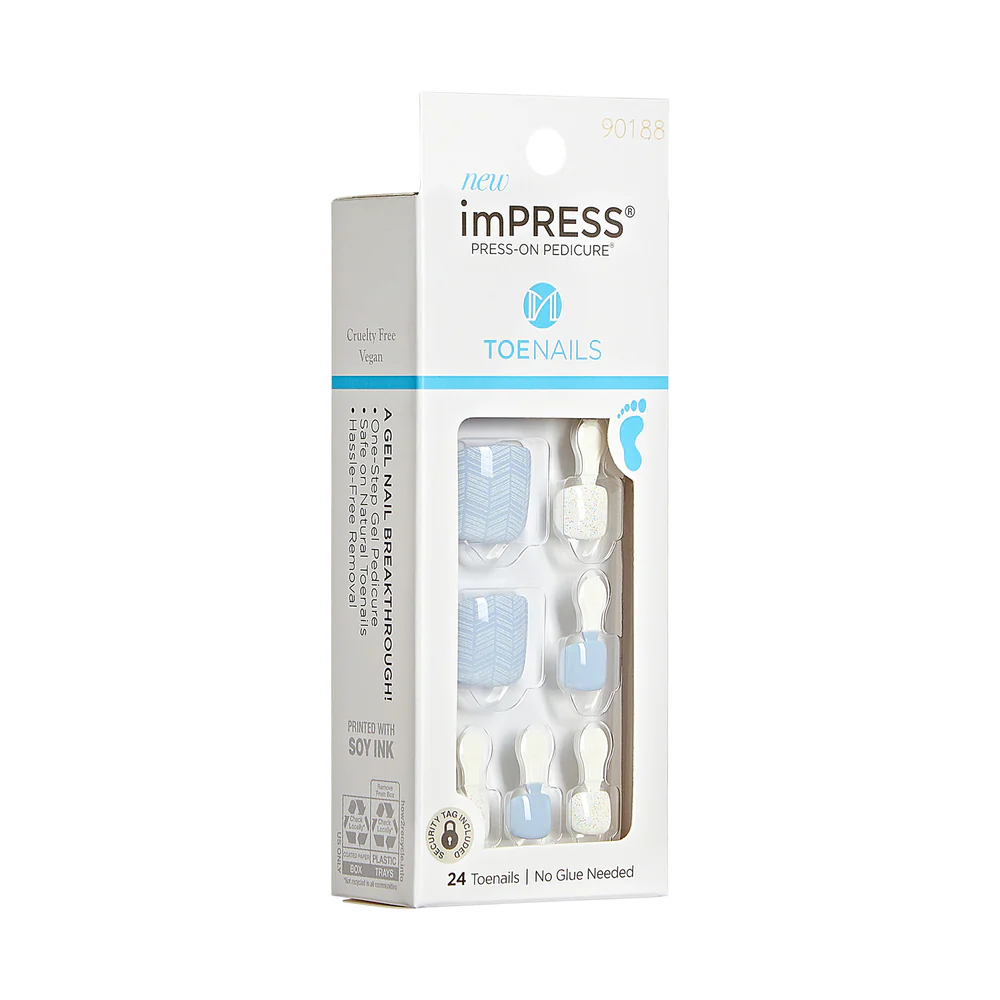 KISS imPRESS Toe Nails - Endless Sky - Image 7