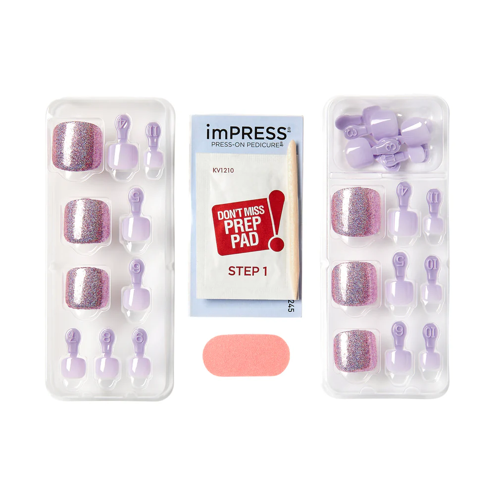 KISS imPRESS Toe Nails - Satisfied - Image 5