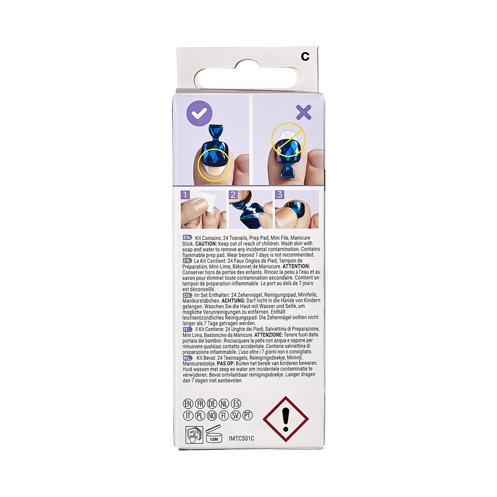 KISS imPRESS Toe Nails - Satisfied - Image 8