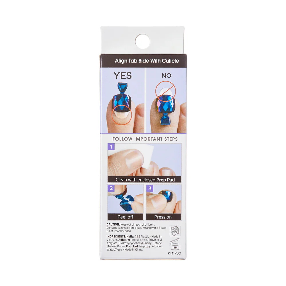 KISS imPRESS Toe Nails - Sparkling Mint - Image 6