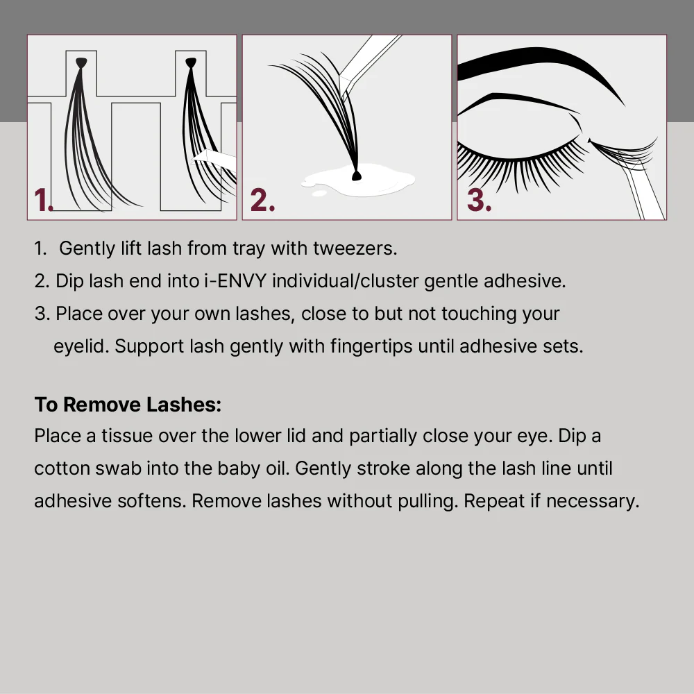 I-ENVY Individual Cluster Gentle Lash Adhesive Black - Image 5