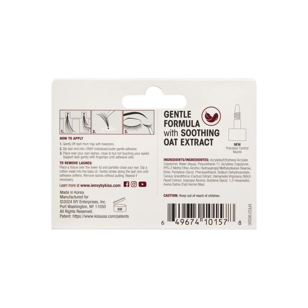 I-ENVY Individual Cluster Gentle Lash Adhesive Clear - Image 4