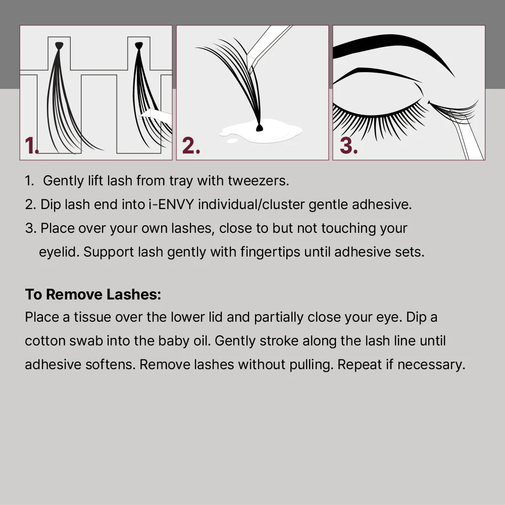 I-ENVY Individual Cluster Gentle Lash Adhesive Clear - Image 5