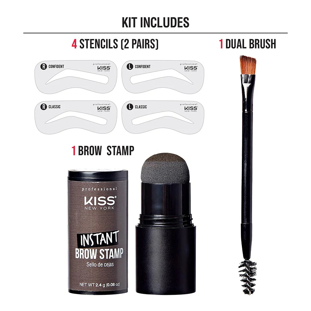 Kiss New York Instant Brow Stamp & Stencil Kit - Image 17