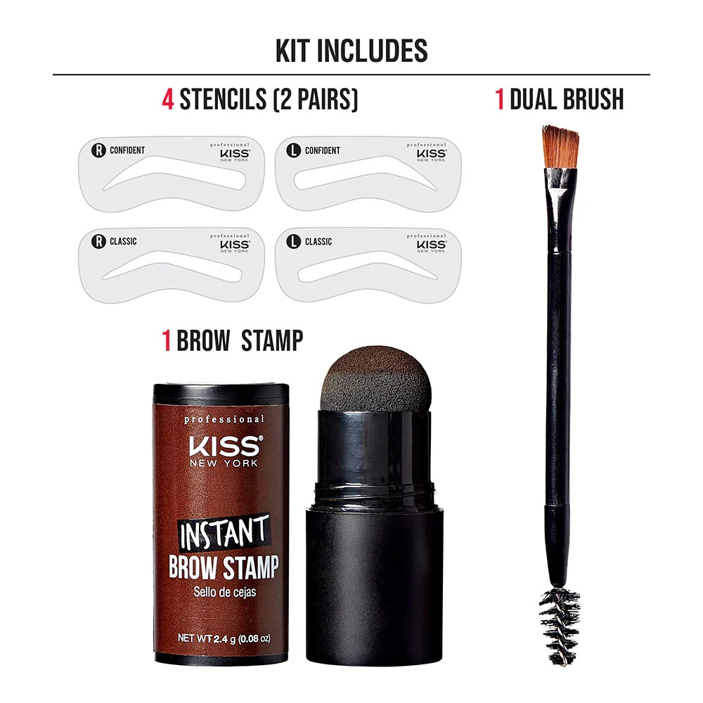 Kiss New York Instant Brow Stamp & Stencil Kit - Image 7