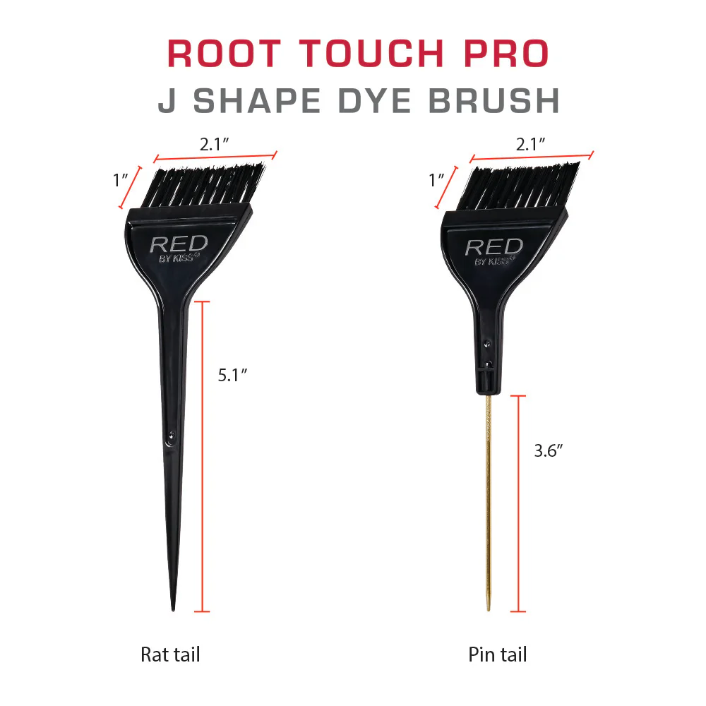 RED by KISS J-Shape Dye Brush - Image 5