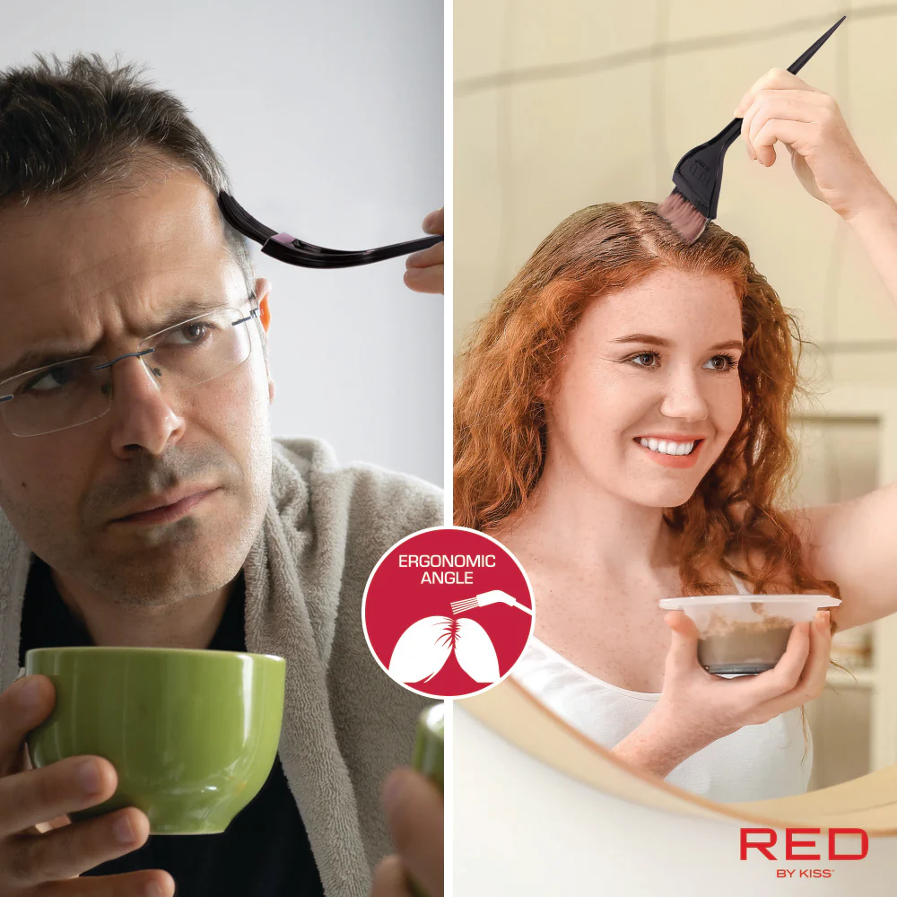 RED by KISS J-Shape Dye Brush - Image 8