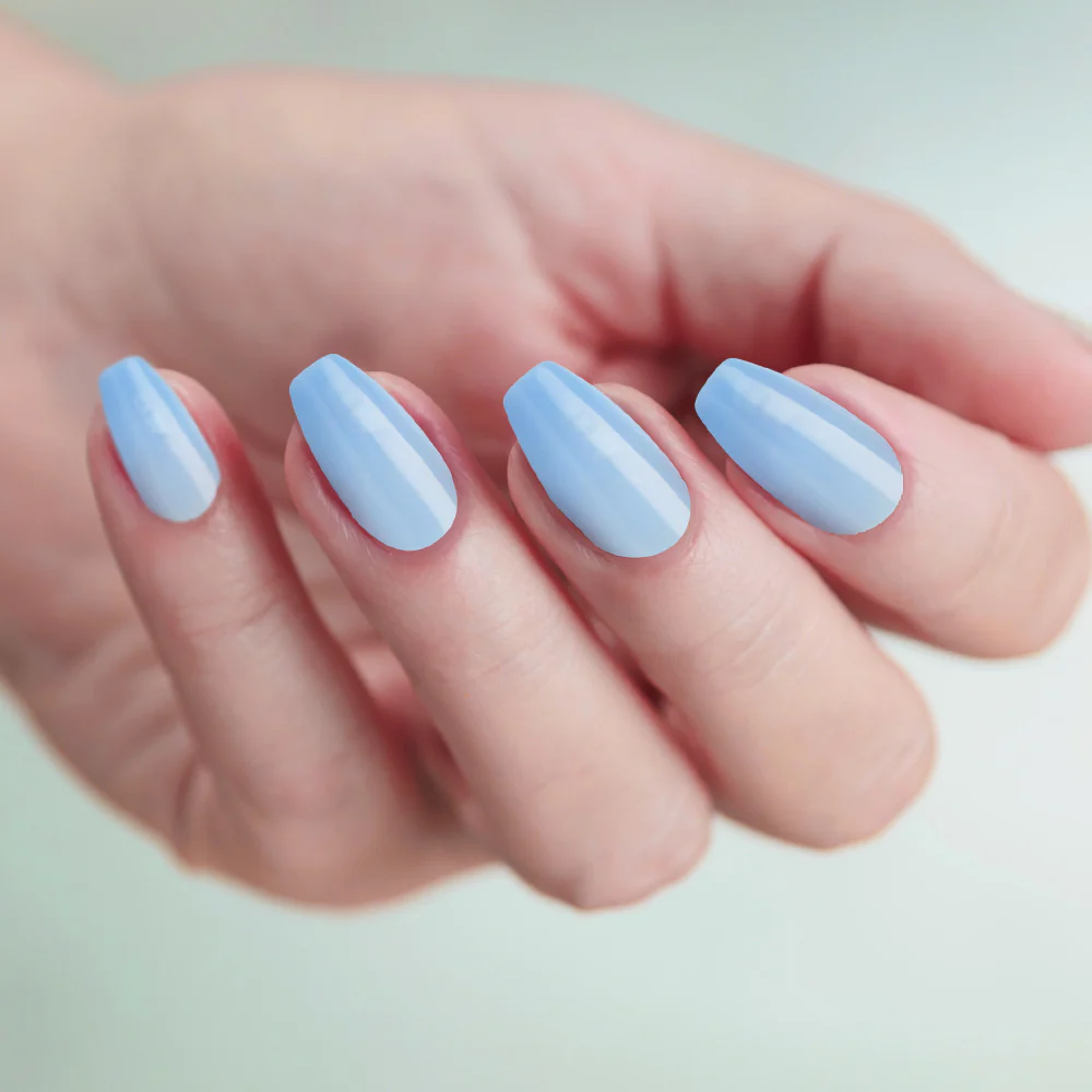 Gold Finger Jelly Color Nails - Blue Crush - Image 2