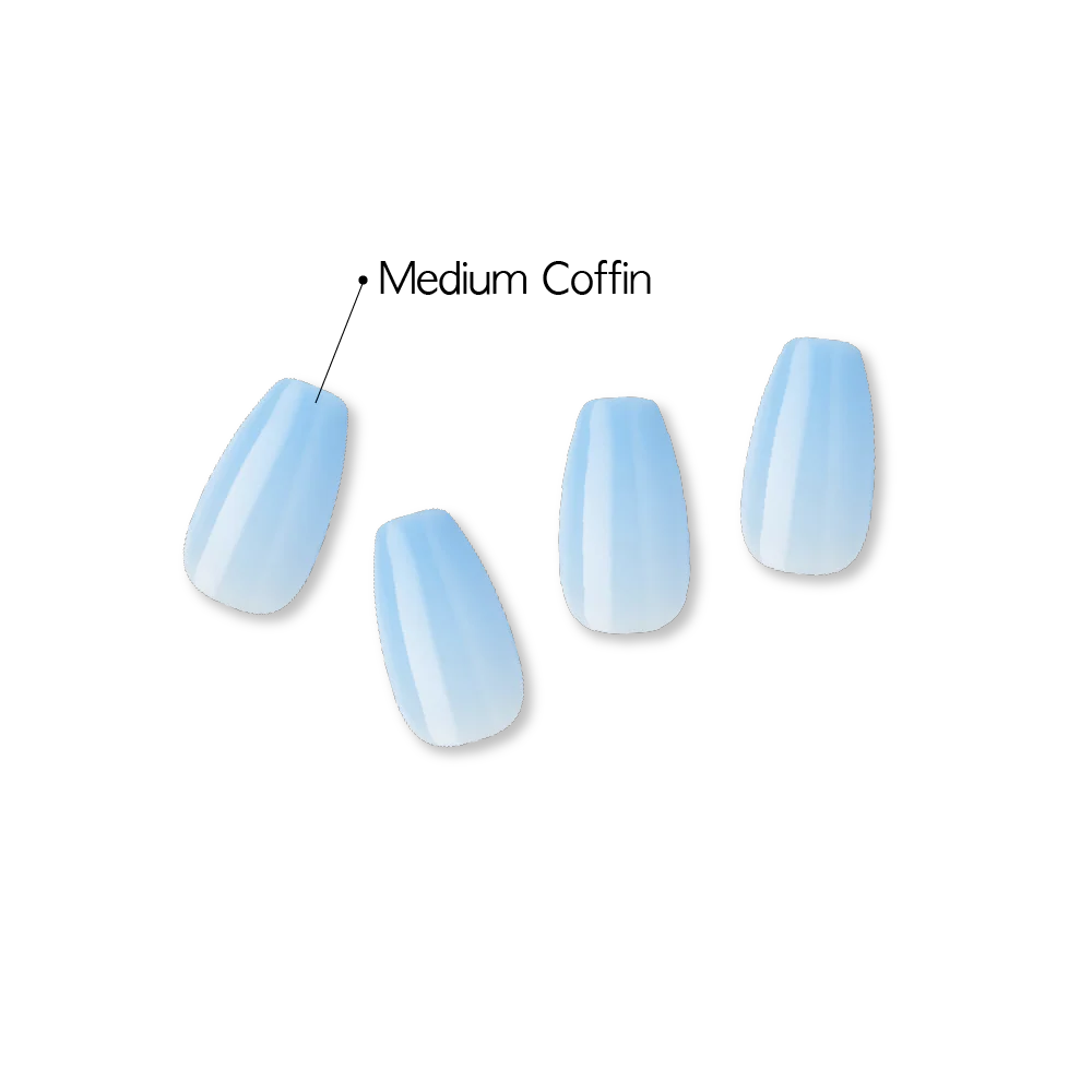 Gold Finger Jelly Color Nails - Blue Crush - Image 3