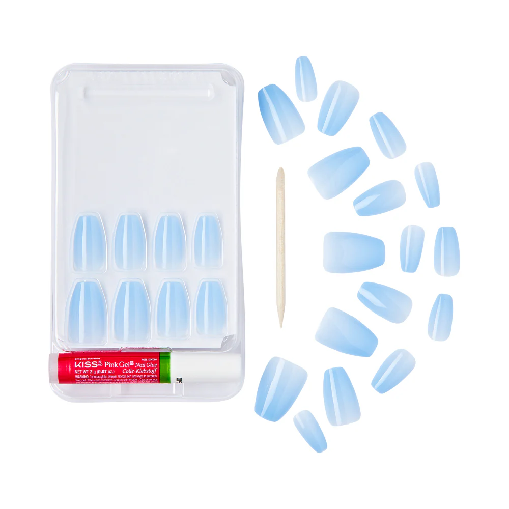 Gold Finger Jelly Color Nails - Blue Crush - Image 5