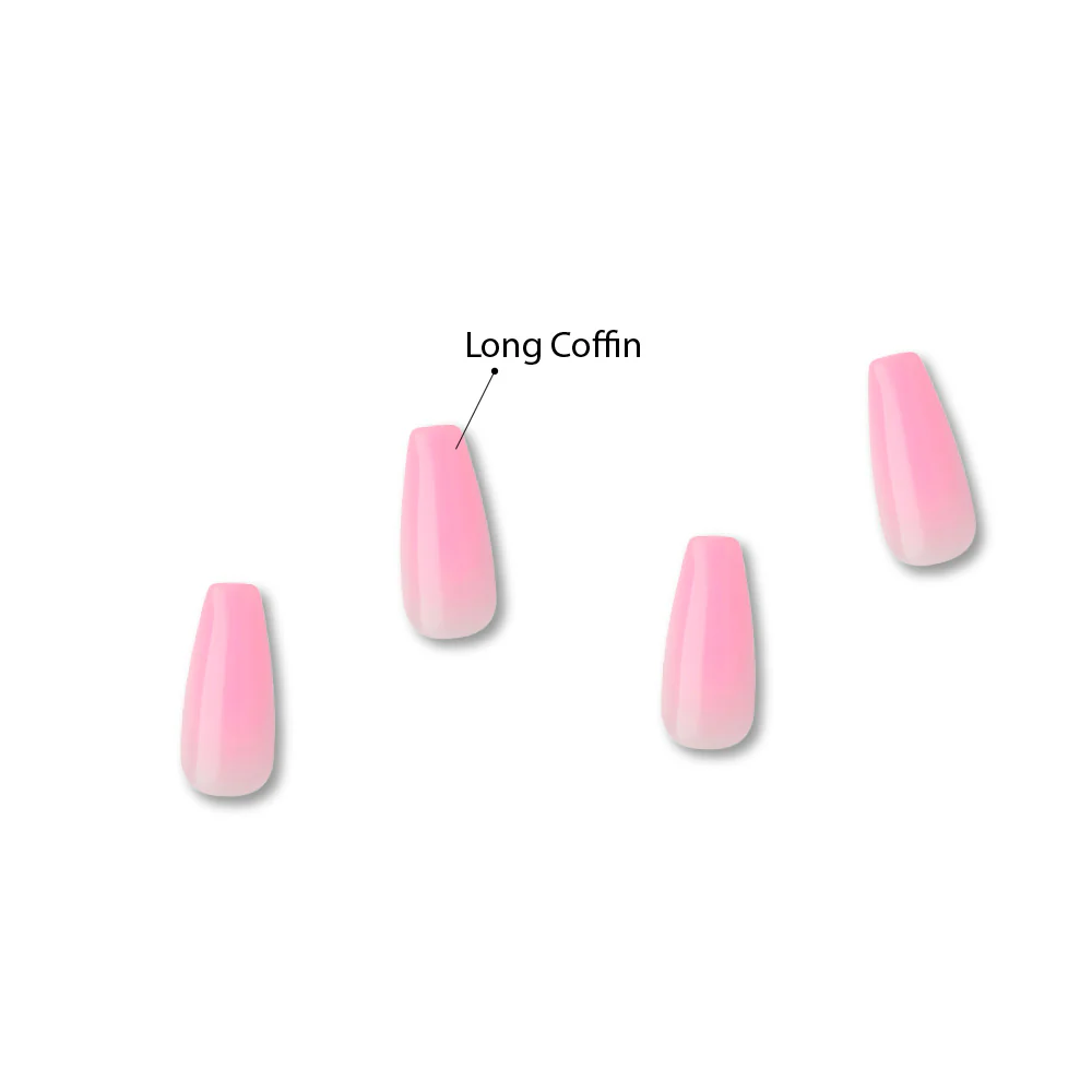 Gold Finger Jelly Color Nails - Bubble Gum - Image 2