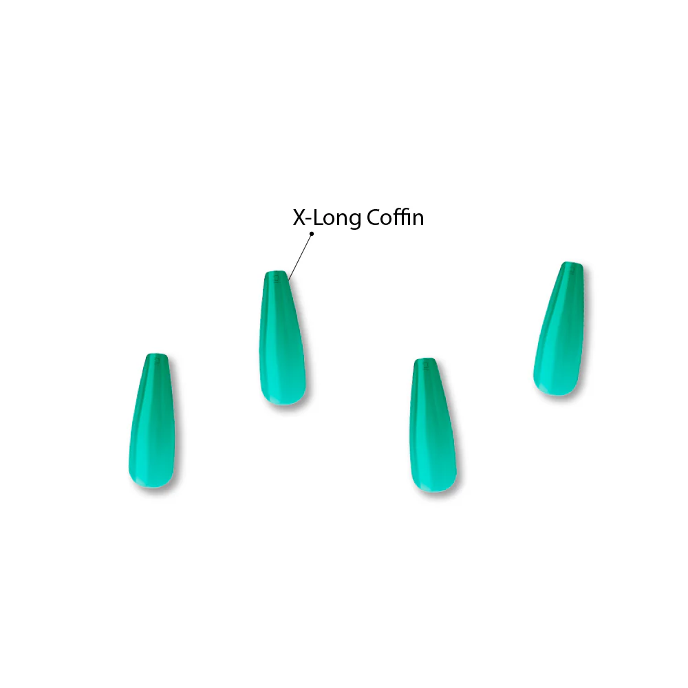 Gold Finger Jelly Color Nails - Green Apple - Image 2