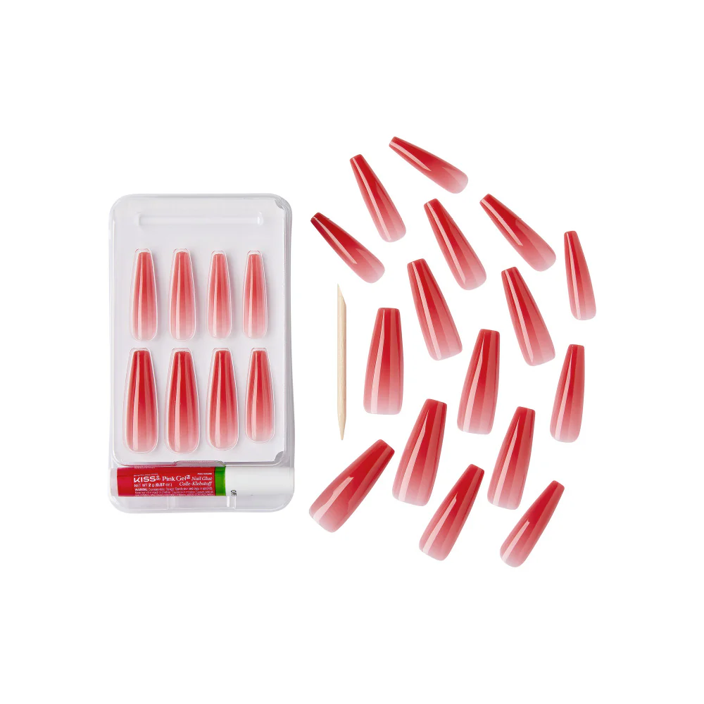 Gold Finger Jelly Color Nails - Orange Burst - Image 4