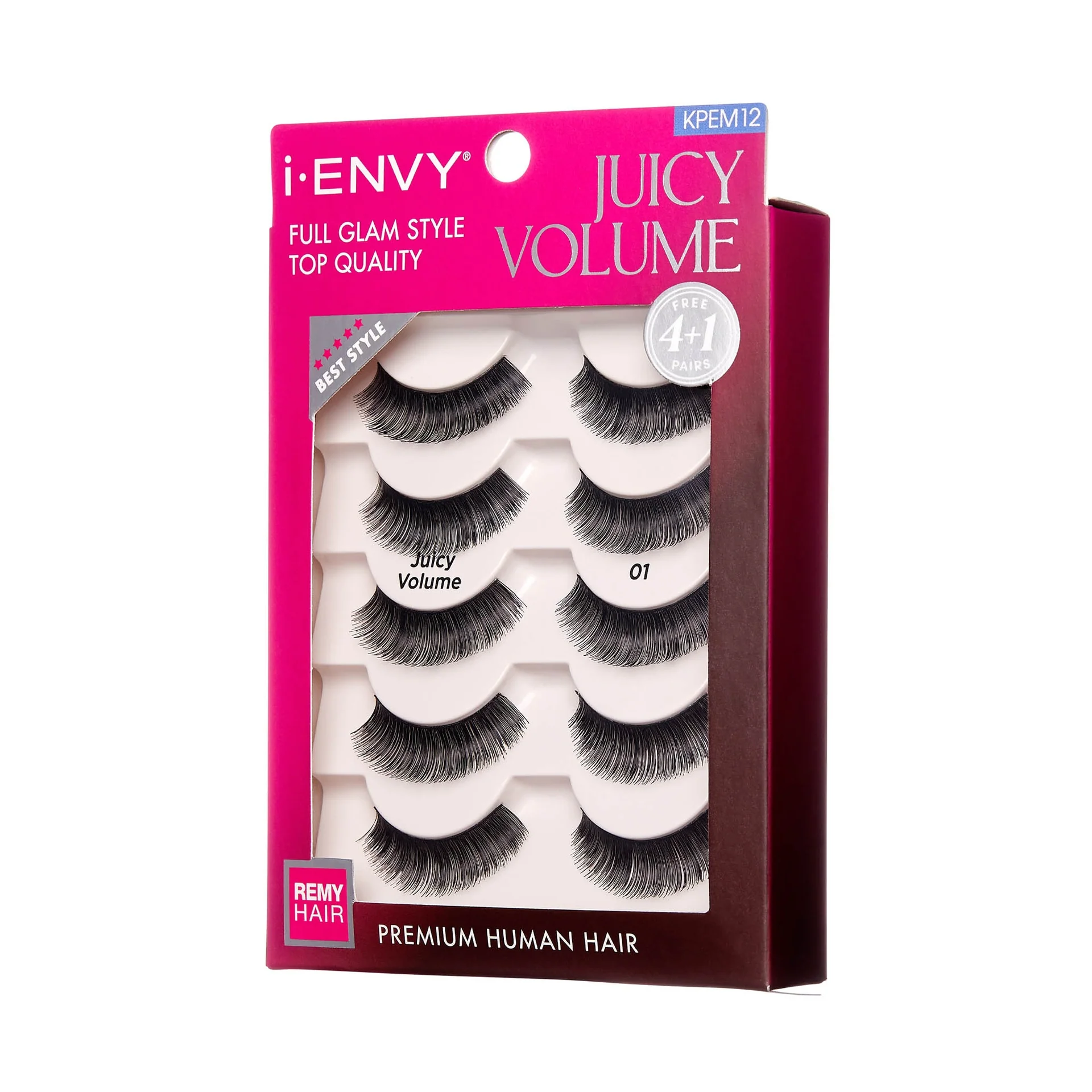 I-ENVY Juicy Volume Premium Human Hair Strip Lashes Multi Pack - Image 4