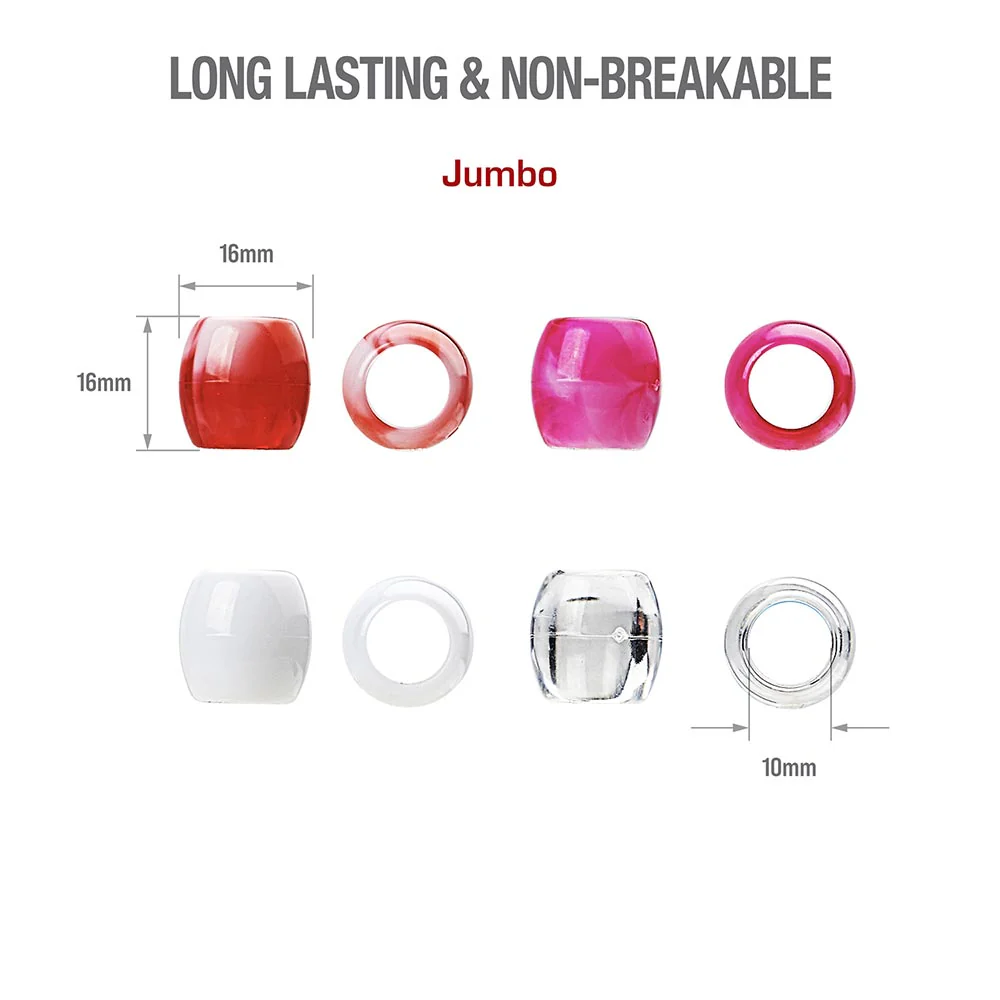 RED by KISS Jumbo Hair Beads (24pcs) - Image 10