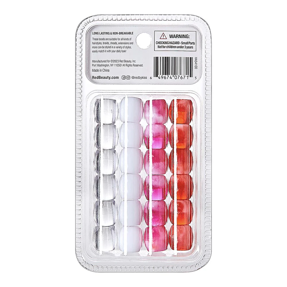 RED by KISS Jumbo Hair Beads (24pcs) - Image 16