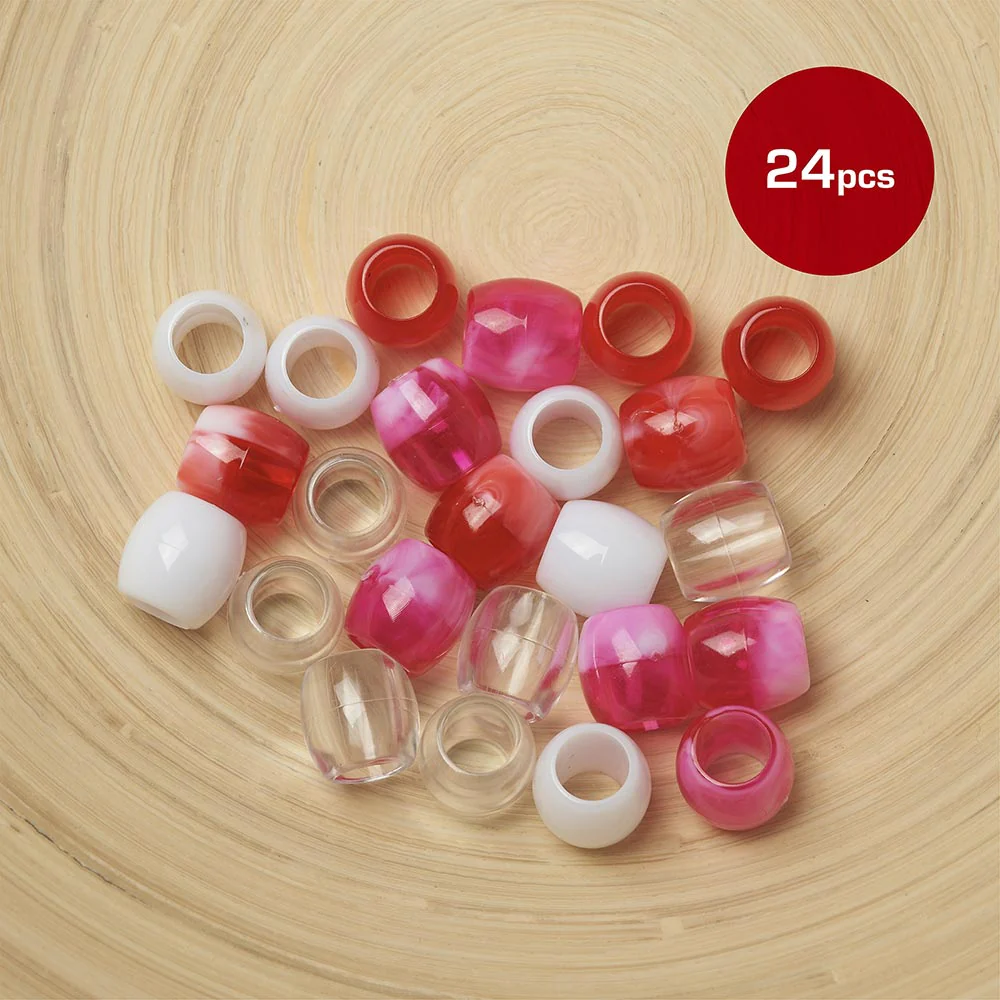 RED by KISS Jumbo Hair Beads (24pcs) - Image 4
