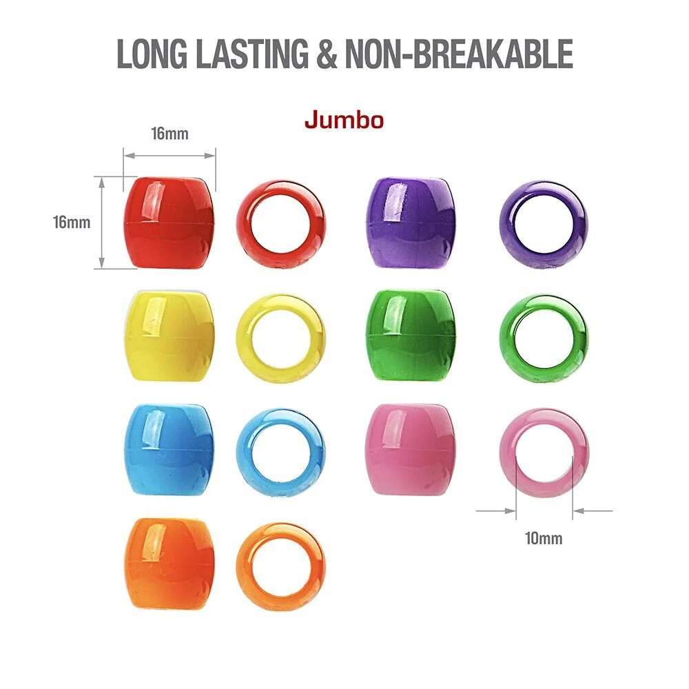 RED by KISS Jumbo Vivid Assorted Hair Beads (63pcs) - Image 3