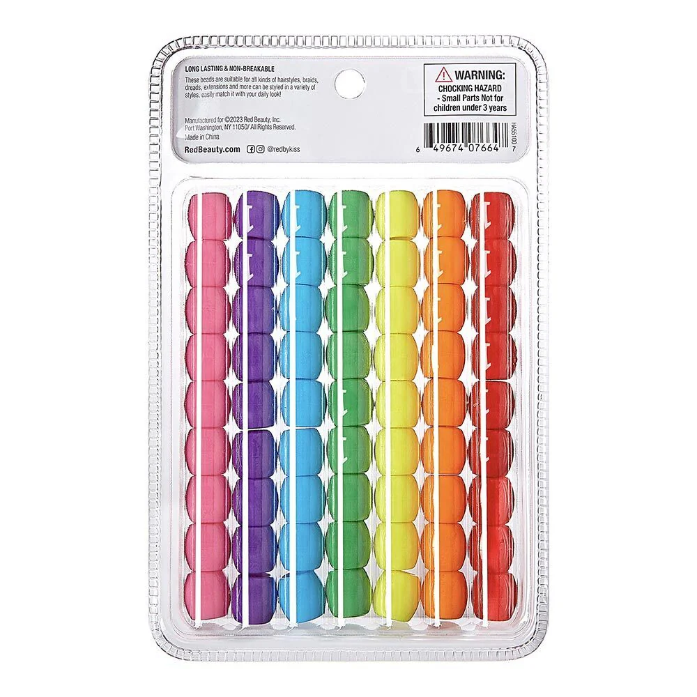 RED by KISS Jumbo Vivid Assorted Hair Beads (63pcs) - Image 5