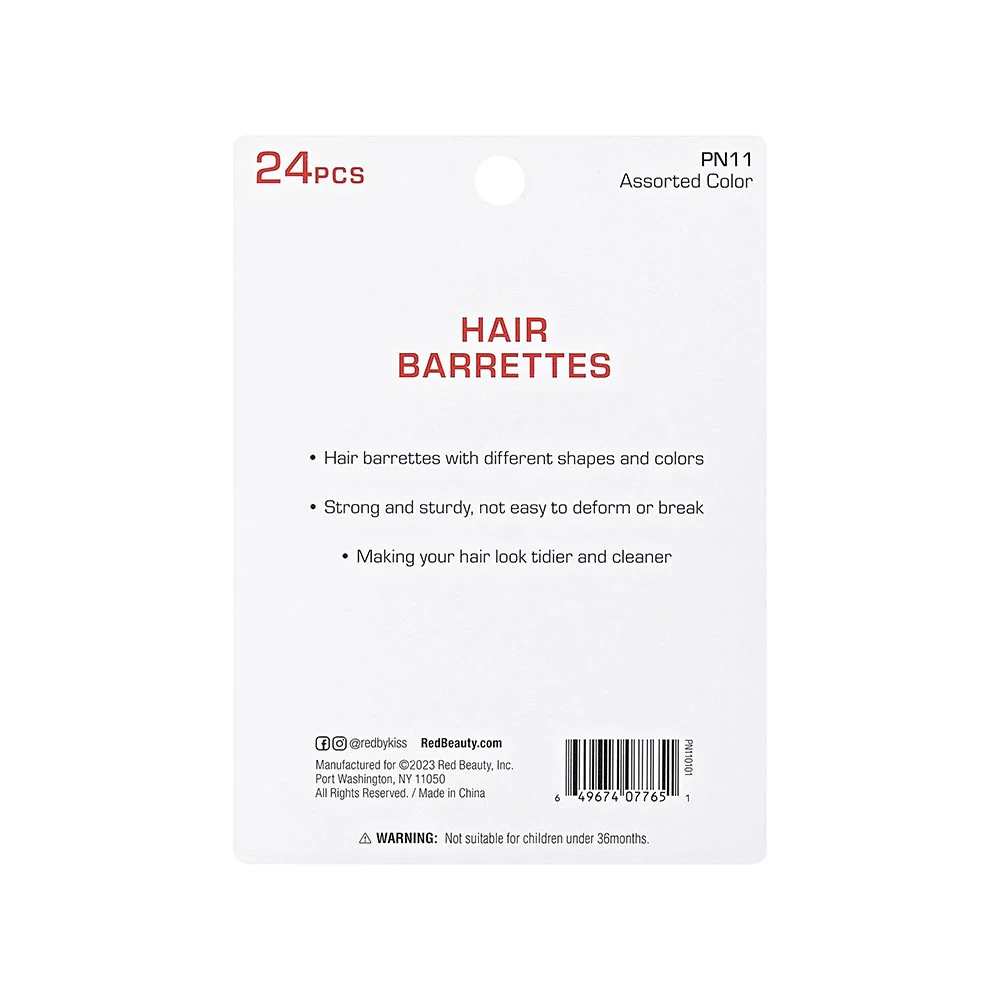 RED by KISS Kids Barrettes (24pcs) - Image 4