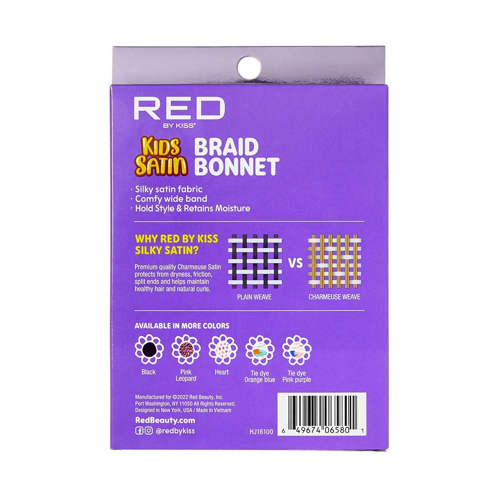 RED by KISS Kids Edge Satin Braid Bonnet - Image 11