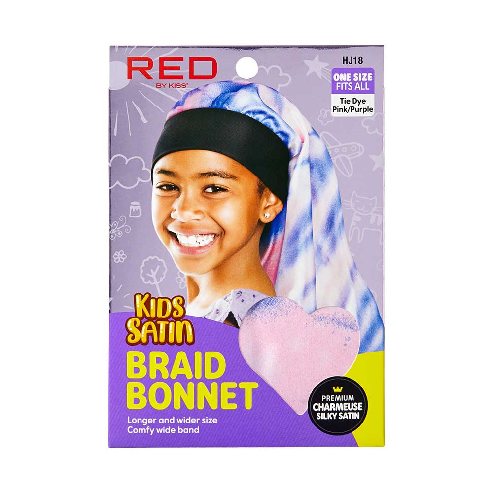 RED by KISS Kids Edge Satin Braid Bonnet - Image 5