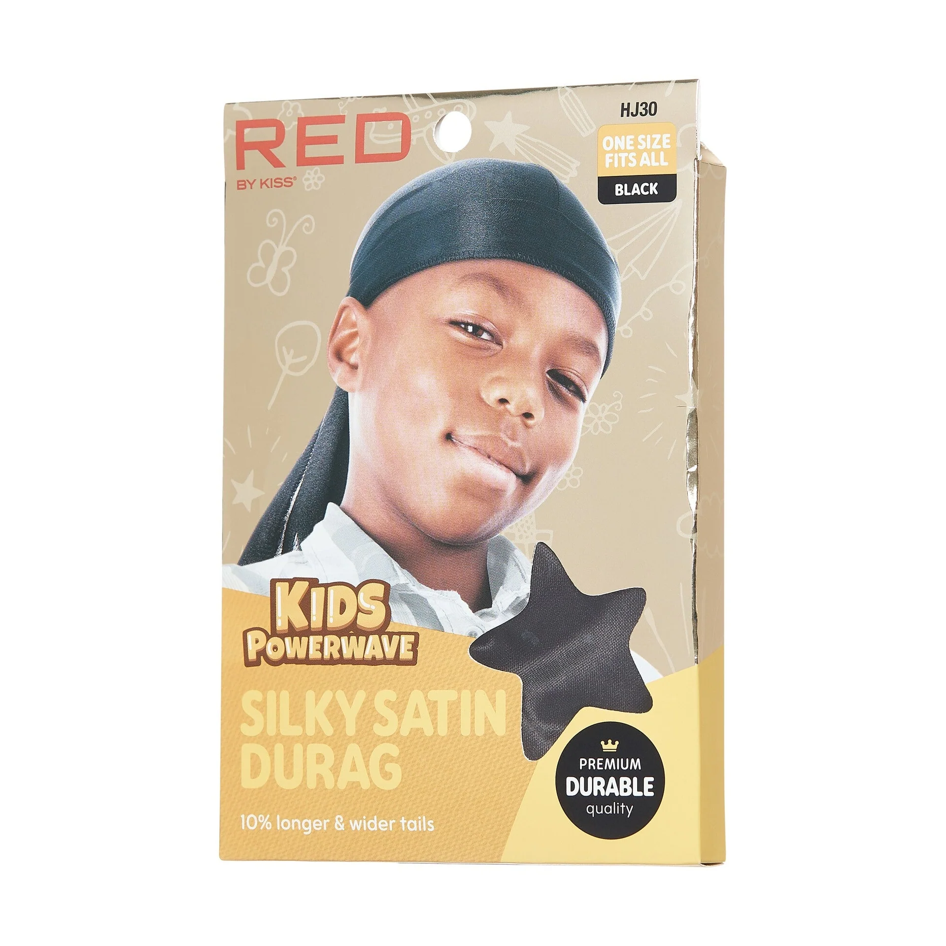 RED by KISS Kids Power Wave Durag - Image 2
