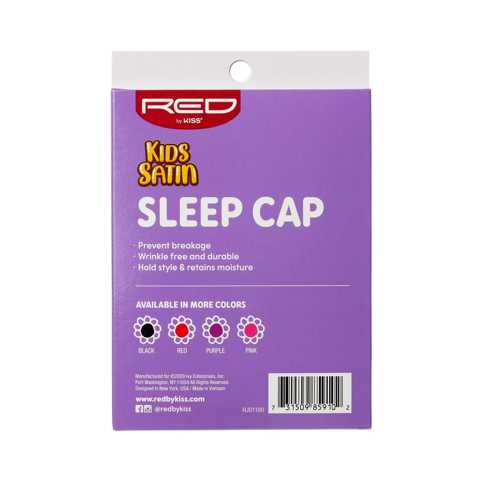 RED by KISS Kids Satin Sleep Cap - Image 3