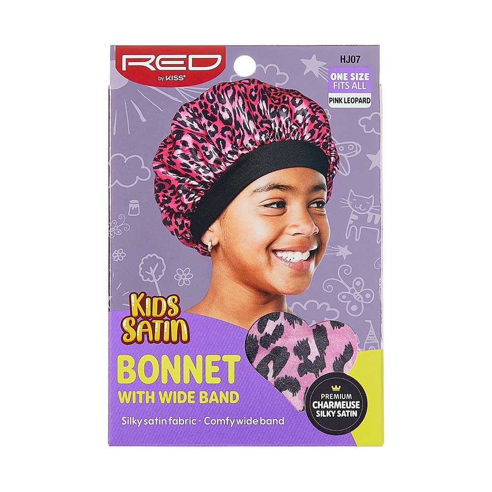 RED by KISS Kids Satin Wide Band Bonnet - Image 2