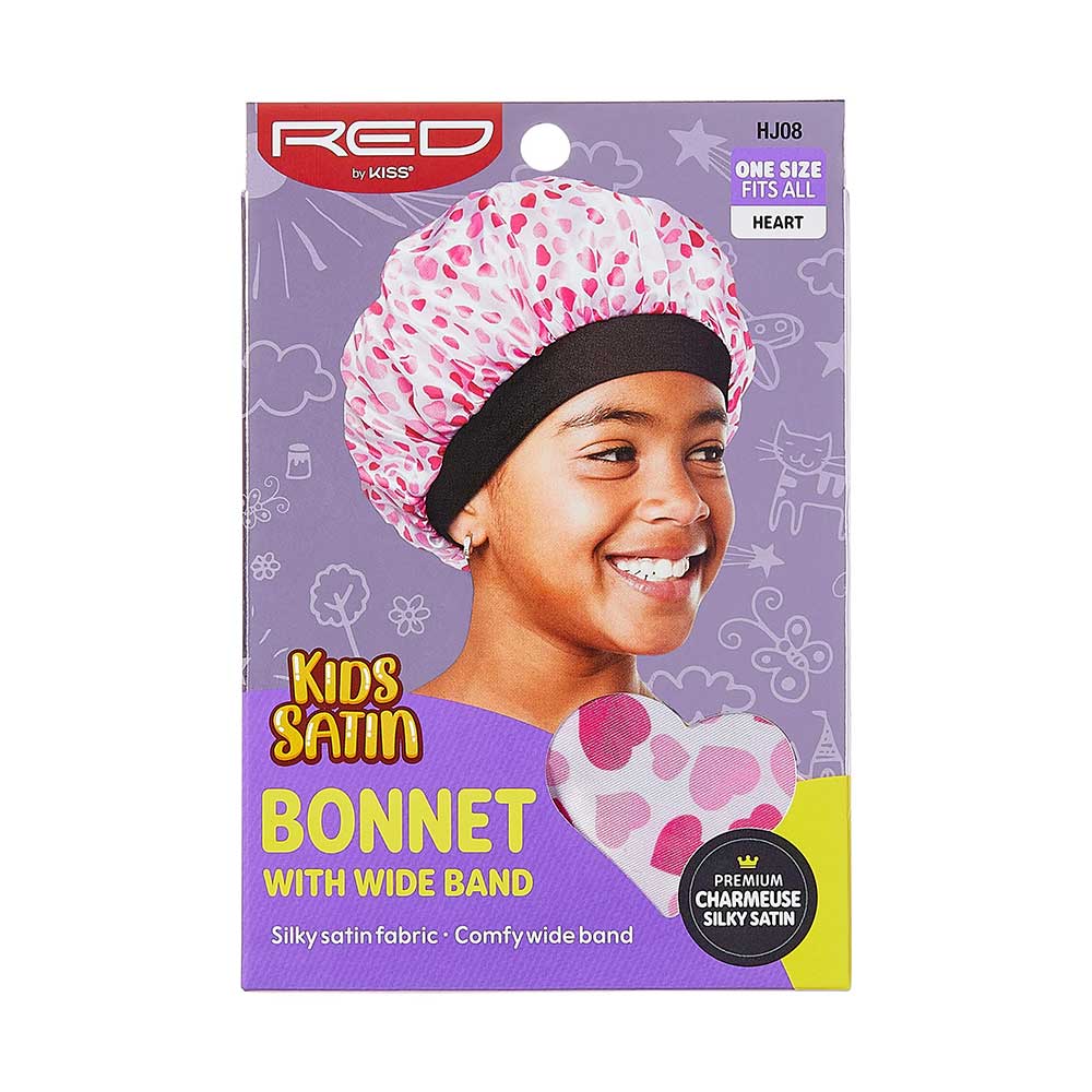 RED by KISS Kids Satin Wide Band Bonnet - Image 3