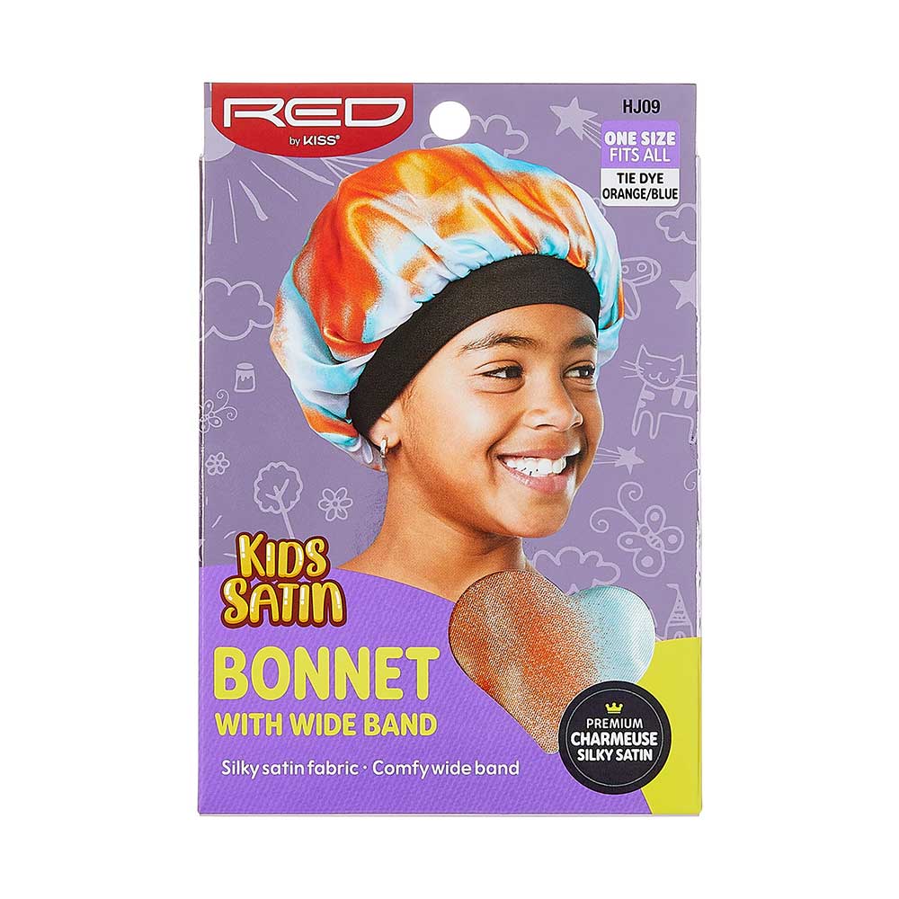 RED by KISS Kids Satin Wide Band Bonnet - Image 4