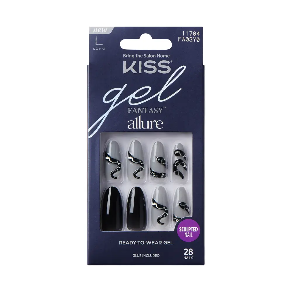 Kiss Gel Fantasy Glue On Nails - Long Lasting False Nails - Image 15