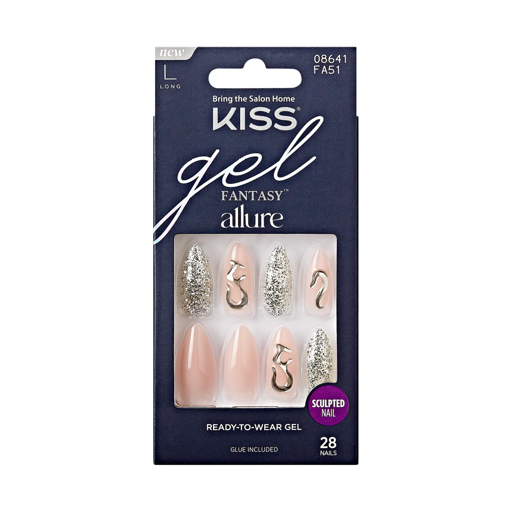 Kiss Gel Fantasy Glue On Nails - Long Lasting False Nails - Image 21