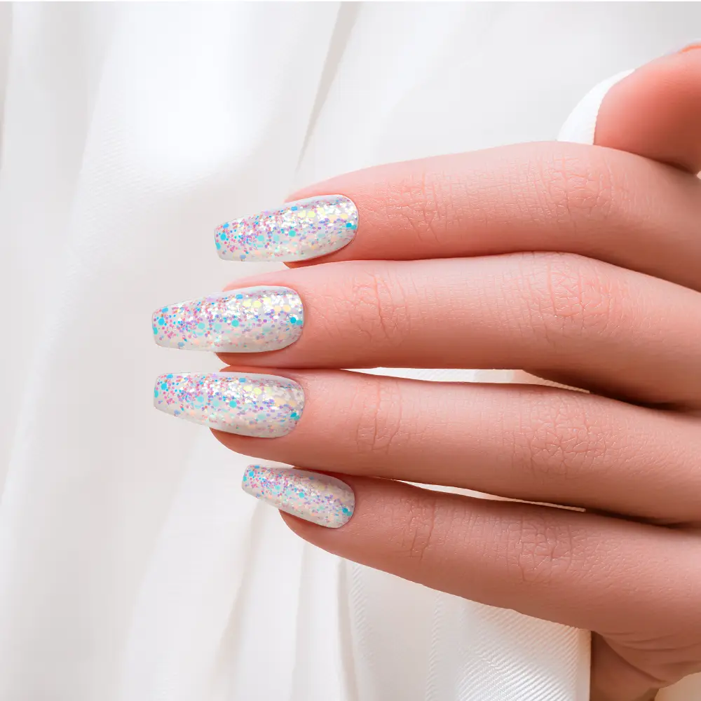 Kiss Gel Fantasy Glue On Nails - Long Lasting False Nails - Image 46