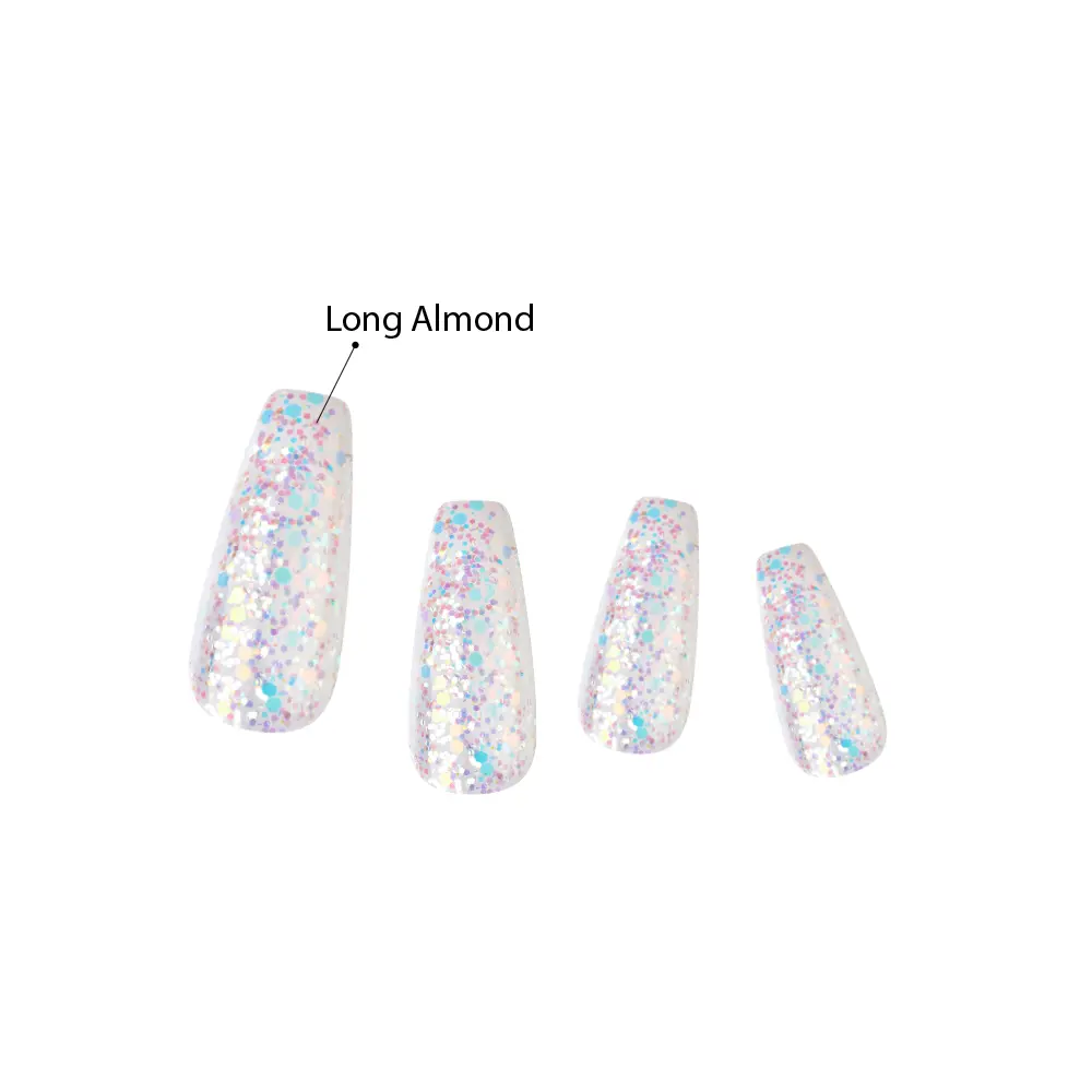 Kiss Gel Fantasy Glue On Nails - Long Lasting False Nails - Image 47