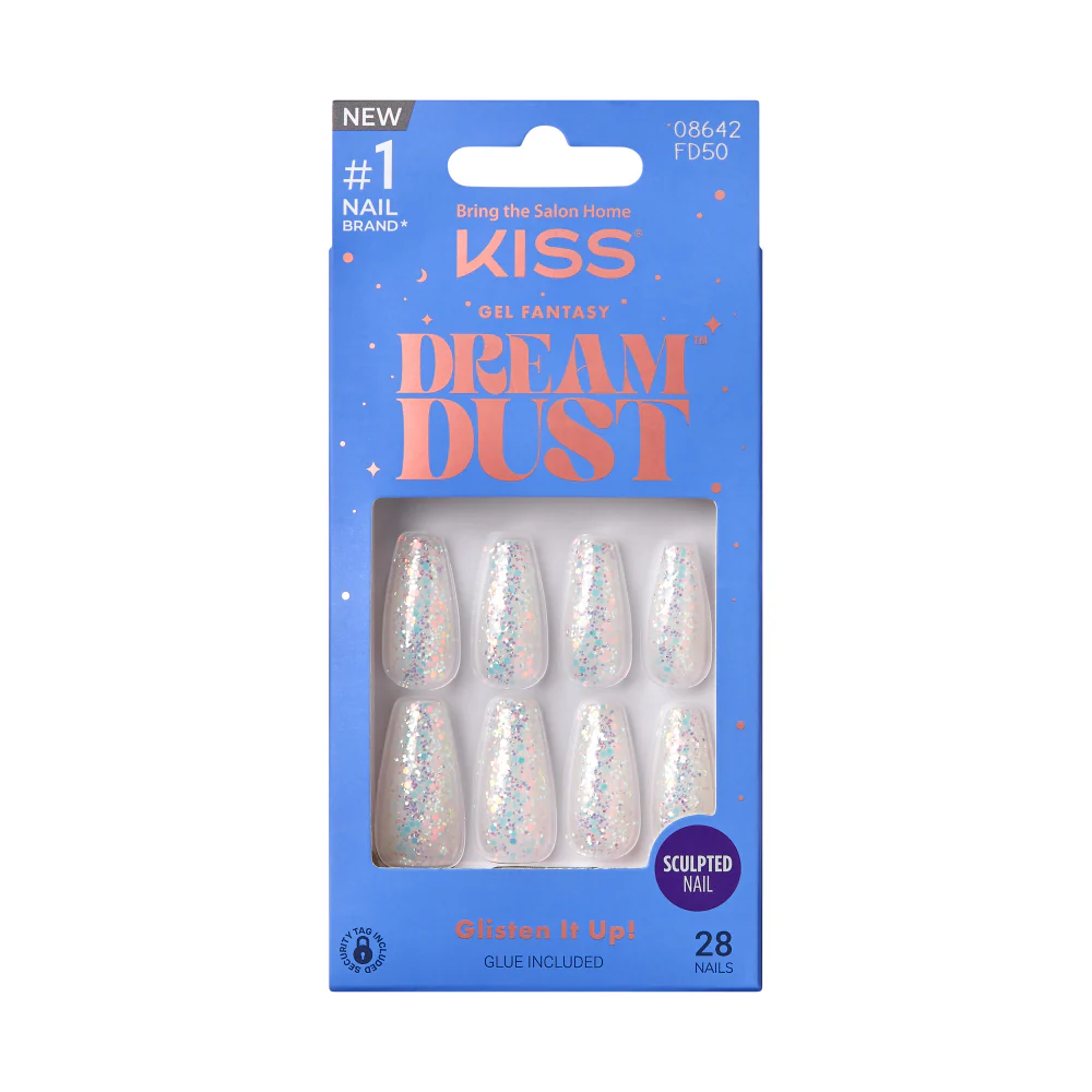 Kiss Gel Fantasy Glue On Nails - Long Lasting False Nails - Image 51
