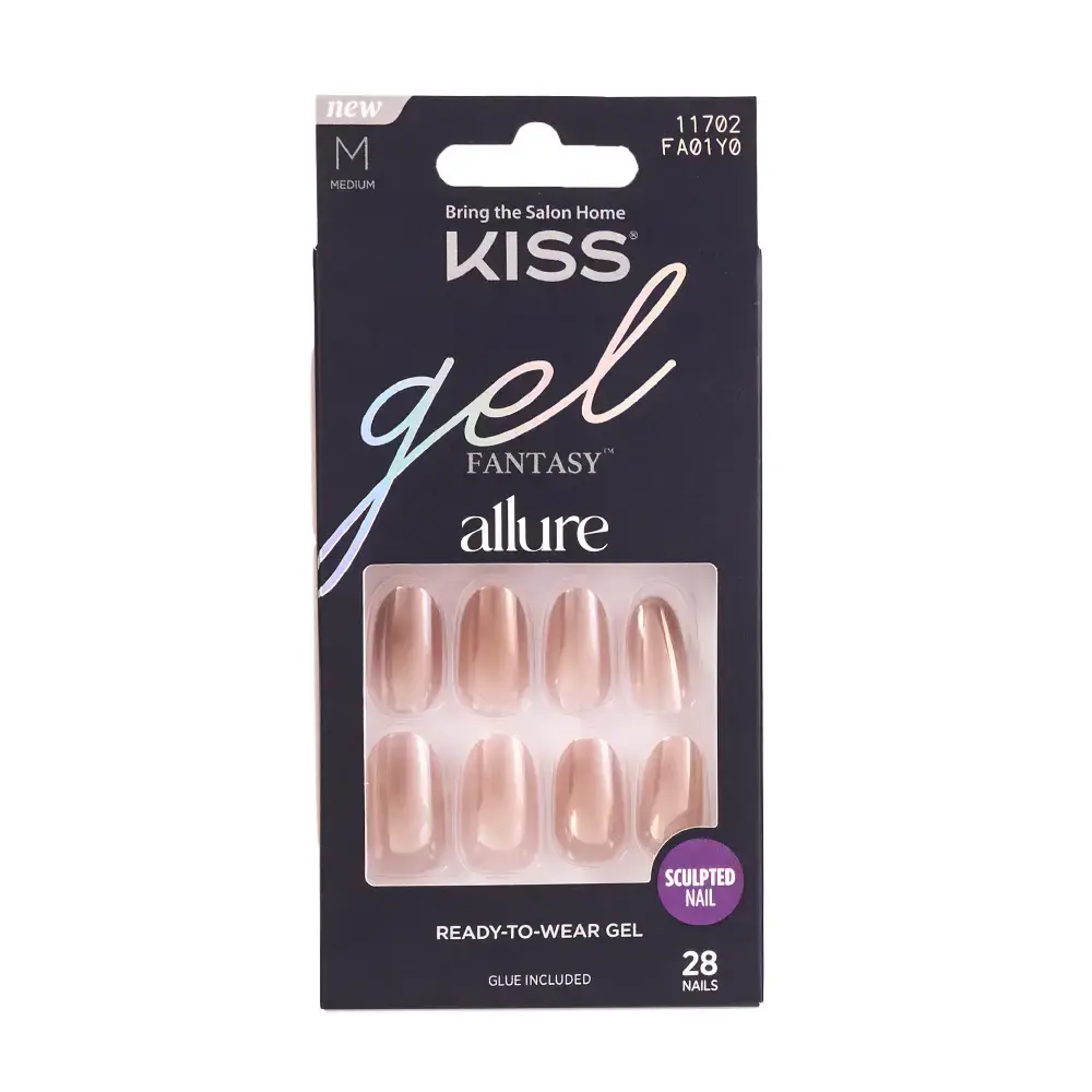 Kiss Gel Fantasy Glue On Nails - Long Lasting False Nails - Image 7