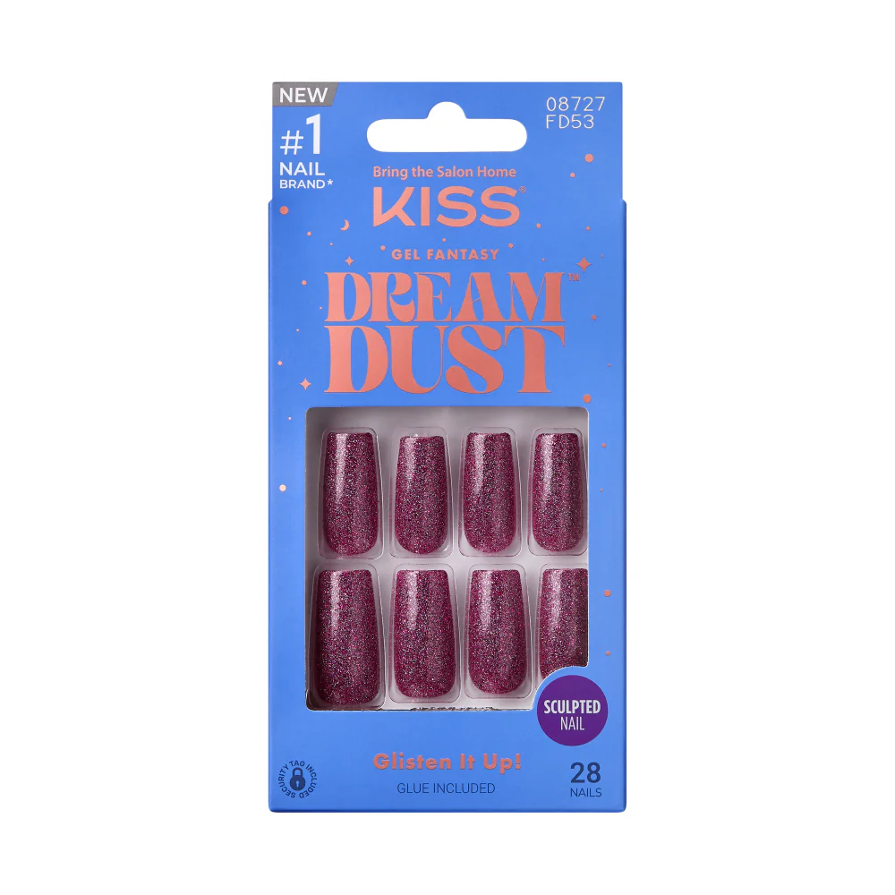 Kiss Gel Fantasy Glue On Nails - Long Lasting False Nails - Image 72