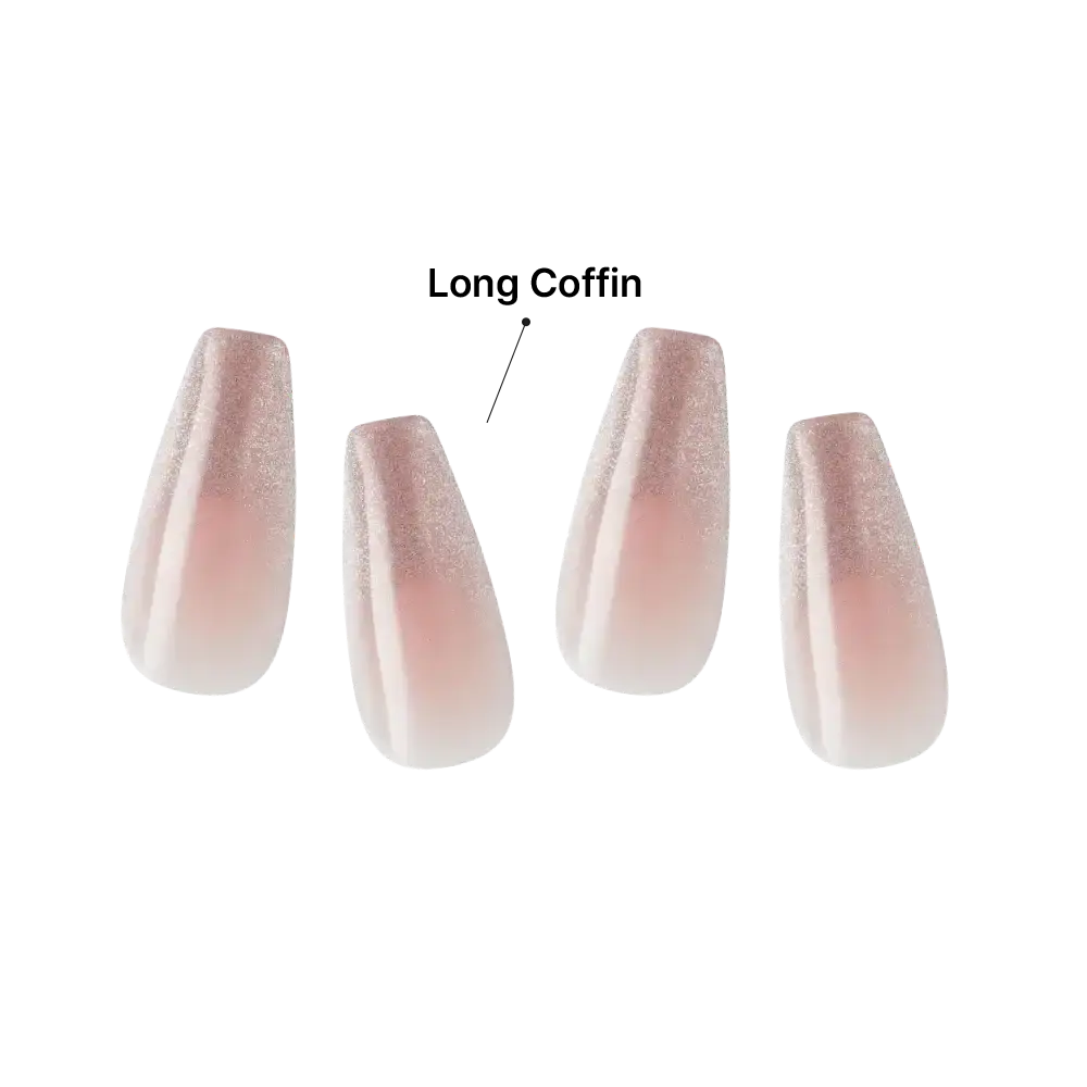 Kiss Gel Fantasy Glue On Nails - Long Lasting False Nails - Image 80