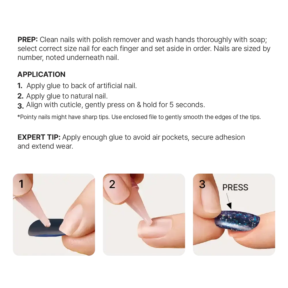 Kiss Gel Fantasy Glue On Nails - Long Lasting False Nails - Image 84