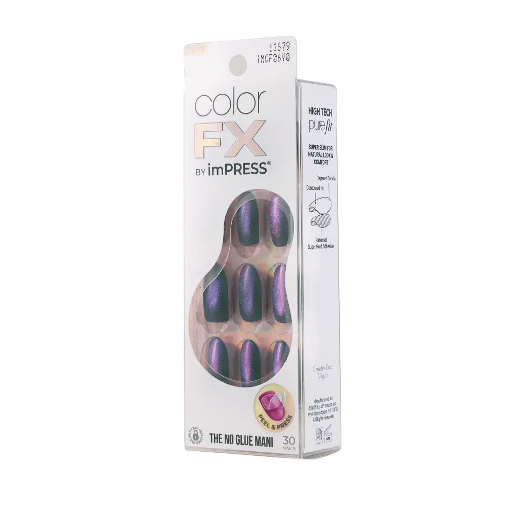 KISS imPRESS Color FX No Glue Mani Press On Nails 30 Pcs - Image 36