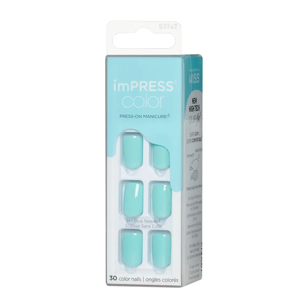 KISS imPRESS Color Press-On Manicure - Mint To Be C - Image 5