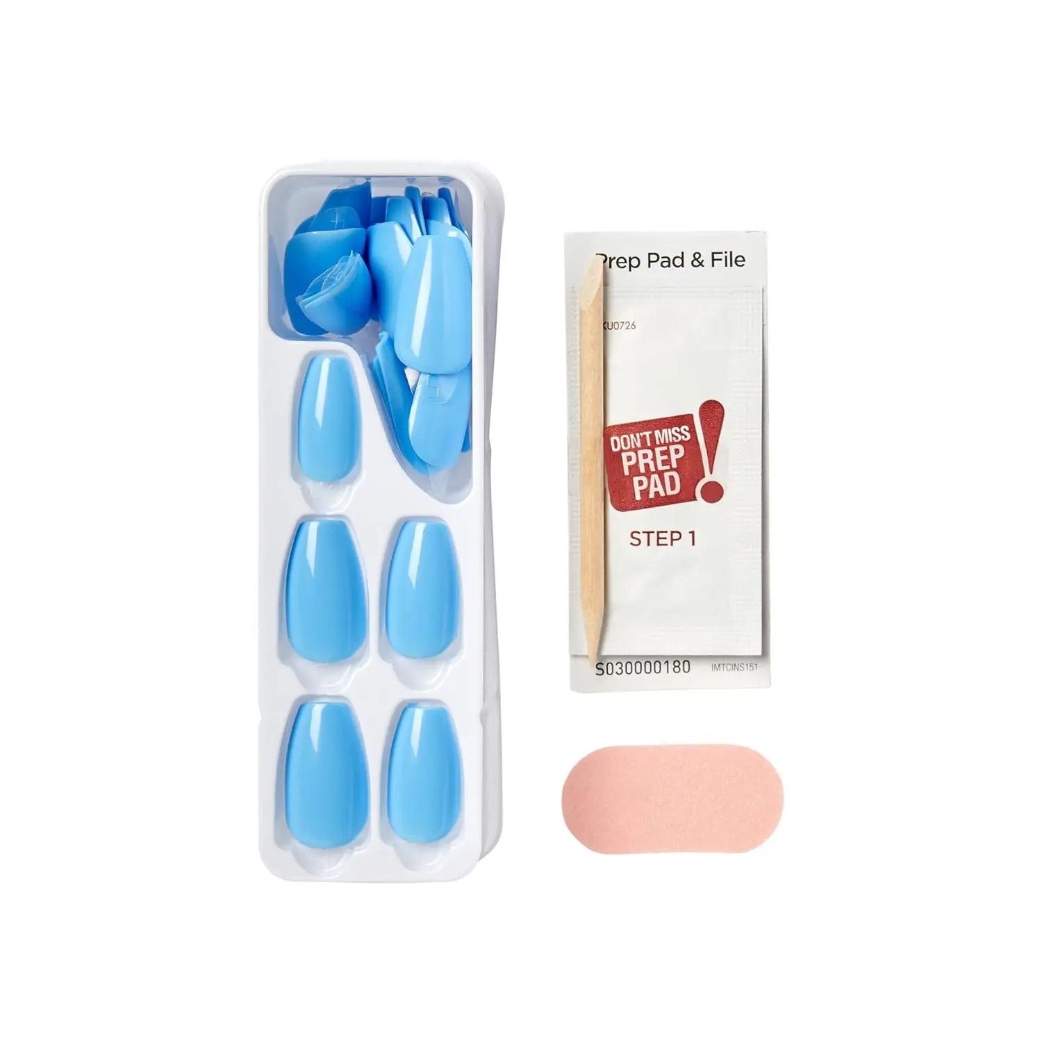 KISS imPRESS Color Press-On Manicure - Serene Blue - Image 2