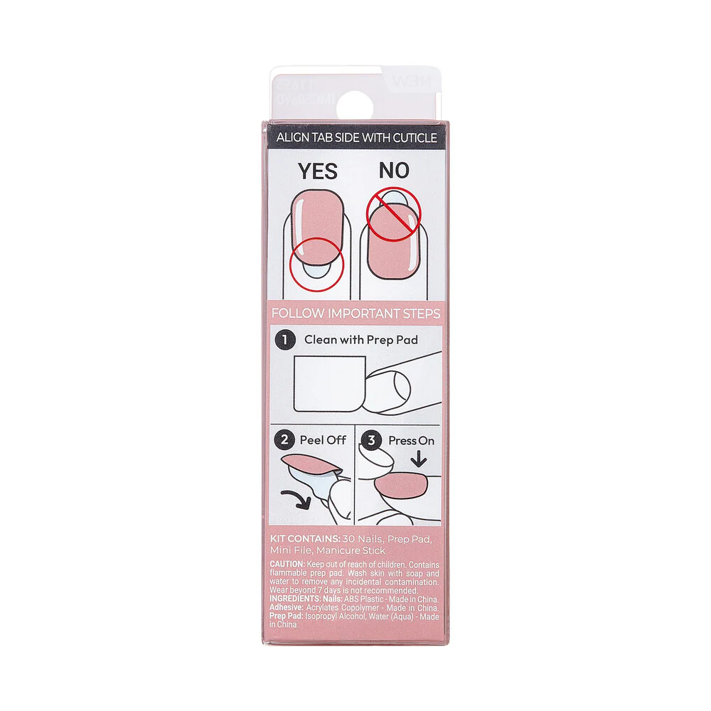 KISS imPRESS No Glue Mani – Nudes & Neutrals Press-On Nails, 30pcs - Image 10
