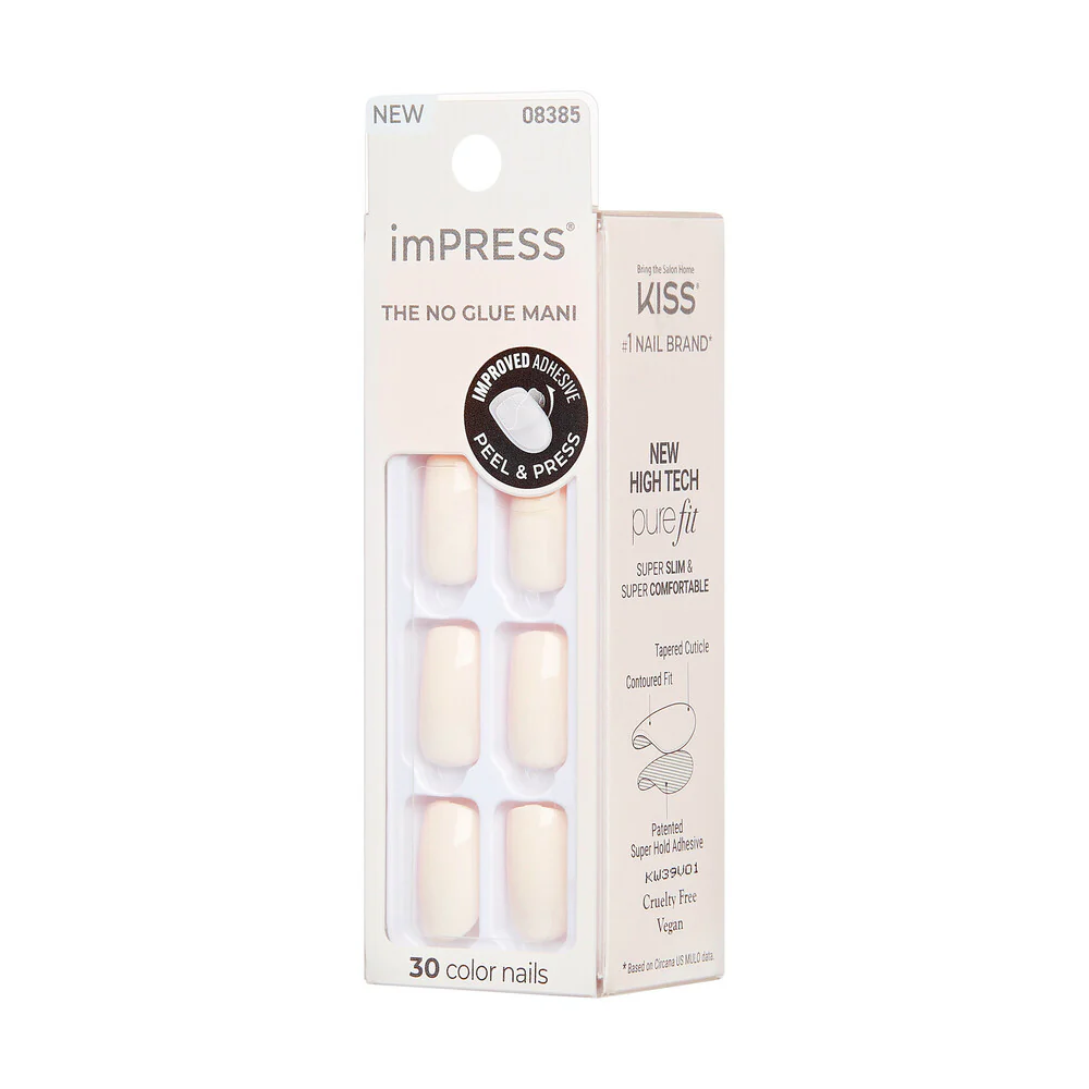 KISS imPRESS No Glue Mani – Nudes & Neutrals Press-On Nails, 30pcs - Image 16