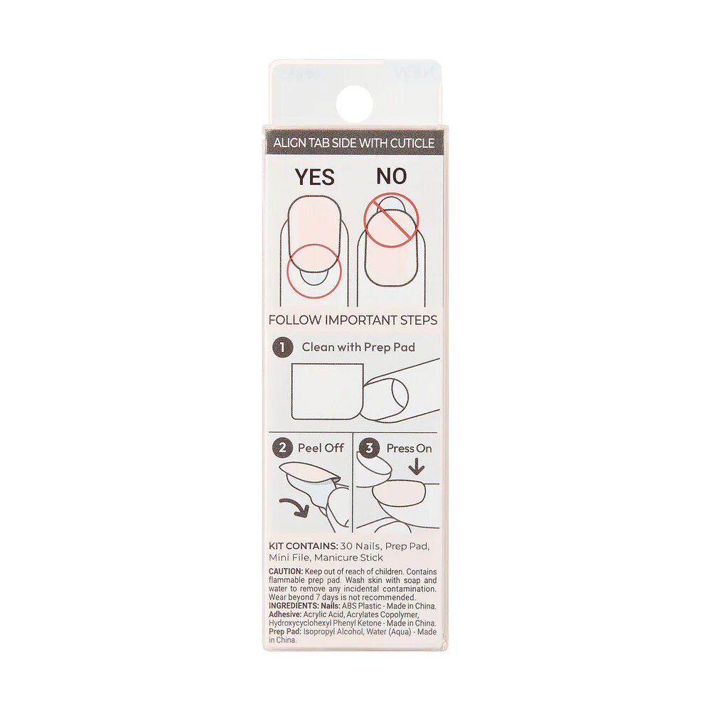 KISS imPRESS No Glue Mani – Nudes & Neutrals Press-On Nails, 30pcs - Image 19